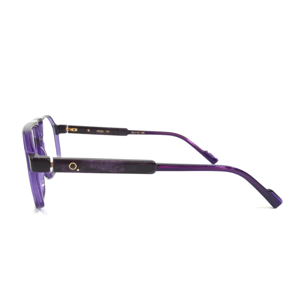 Etnia Barcelona Eyeglasses Frames SYKO PU Purple Aviator Full Rim 54-16-138